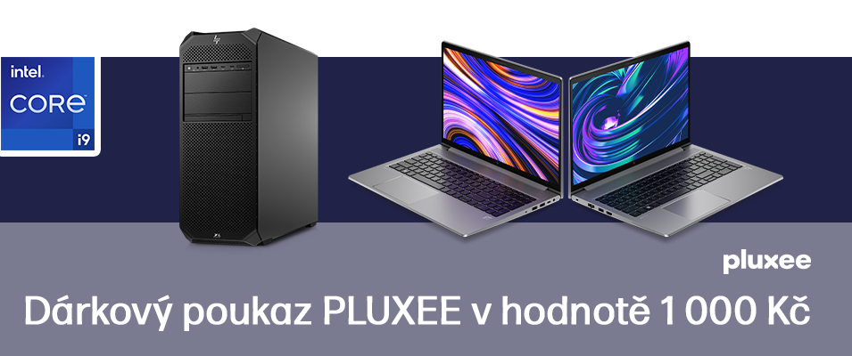 Získejte poukázku Pluxee v hodnotě 1 000 Kč za nákup pracovních stanic HP s procesory Intel® Core™